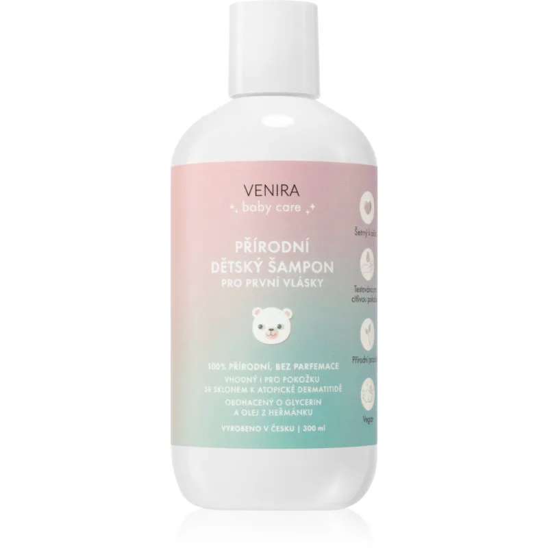 Venira Natural Shampoo for Baby's First Hair Απαλό σαμπουάν για νεογέννητα 300 ml