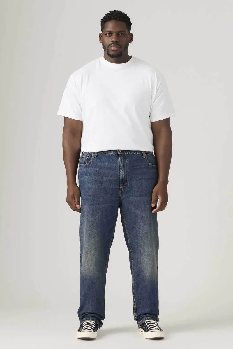 Levi's® ανδρικό τζιν παντελόνι πεντάτσεπο Regular Tapered Fit "502™" (Big & Tall) - 596840161 Denim Blue