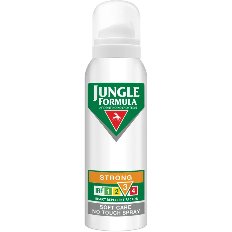 Jungle Formula Strong Soft Care No Touch Spray Εντομοαπωθητικό Σπρέι με Καταπραϋντικά Συστατικά για Ισχυρή Προστασία 125ml