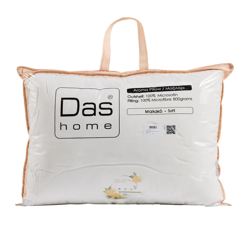 Μαξιλάρι Ύπνου Αρωματικό Osmanthus 50x70εκ. Polyester Μαλακής Σκληρότητας 1425 Λευκό Das Home (Ύφασμα: Polyester, Χρώμα: Λευκό) - Das Home - 421950701425