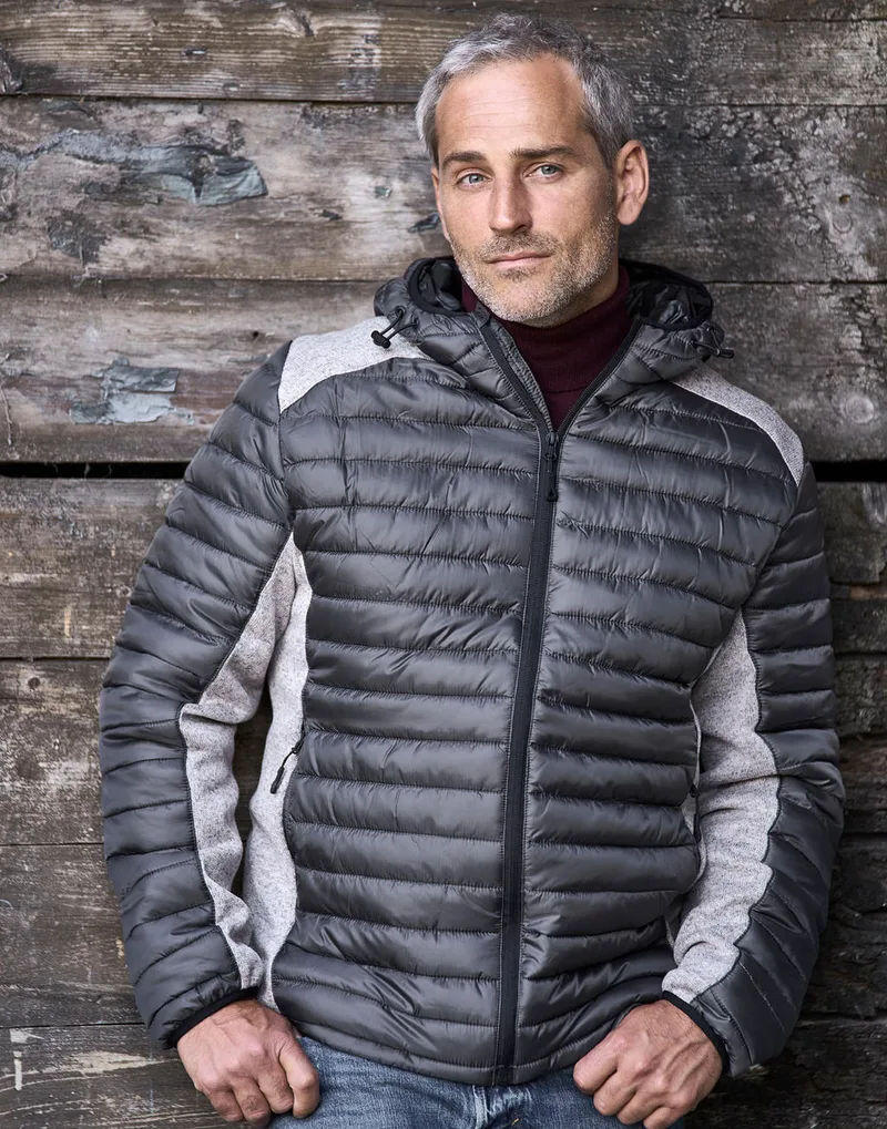 Mπουφάν Outdoor Crossover Με Κουκούλα 9610 Tee Jays Space Grey/Grey Melange