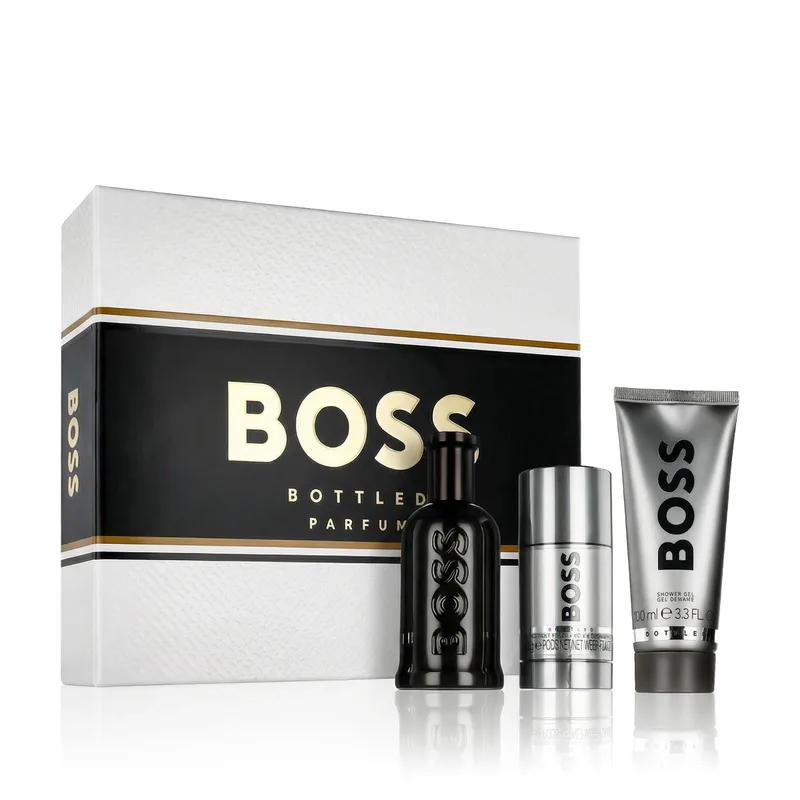 Boss Bottled Parfum 100 ml + DST 75 ml + SG 100 ml (man) 1 pcs