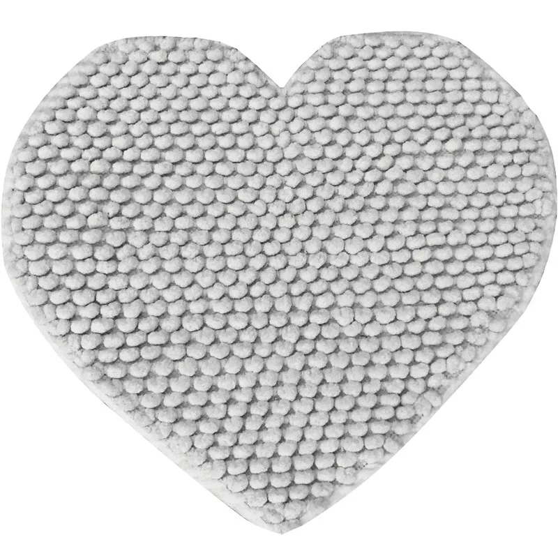 Πατάκι Μπάνιου 65x65 Makis Tselios Cuore Silver 65x65 65x65