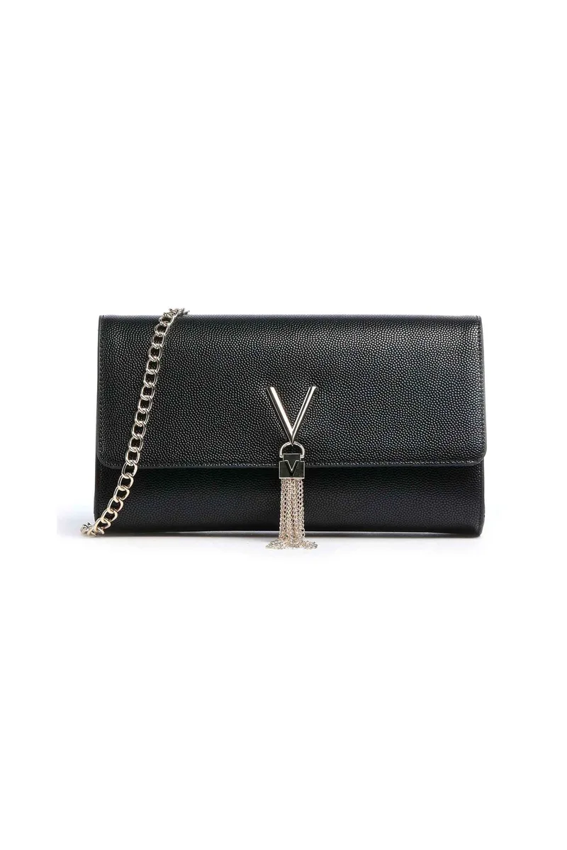 Valentino γυναικεία τσάντα crossbody "Divina" - 74LVBS1R401G/DI Μαύρο - Χρυσό