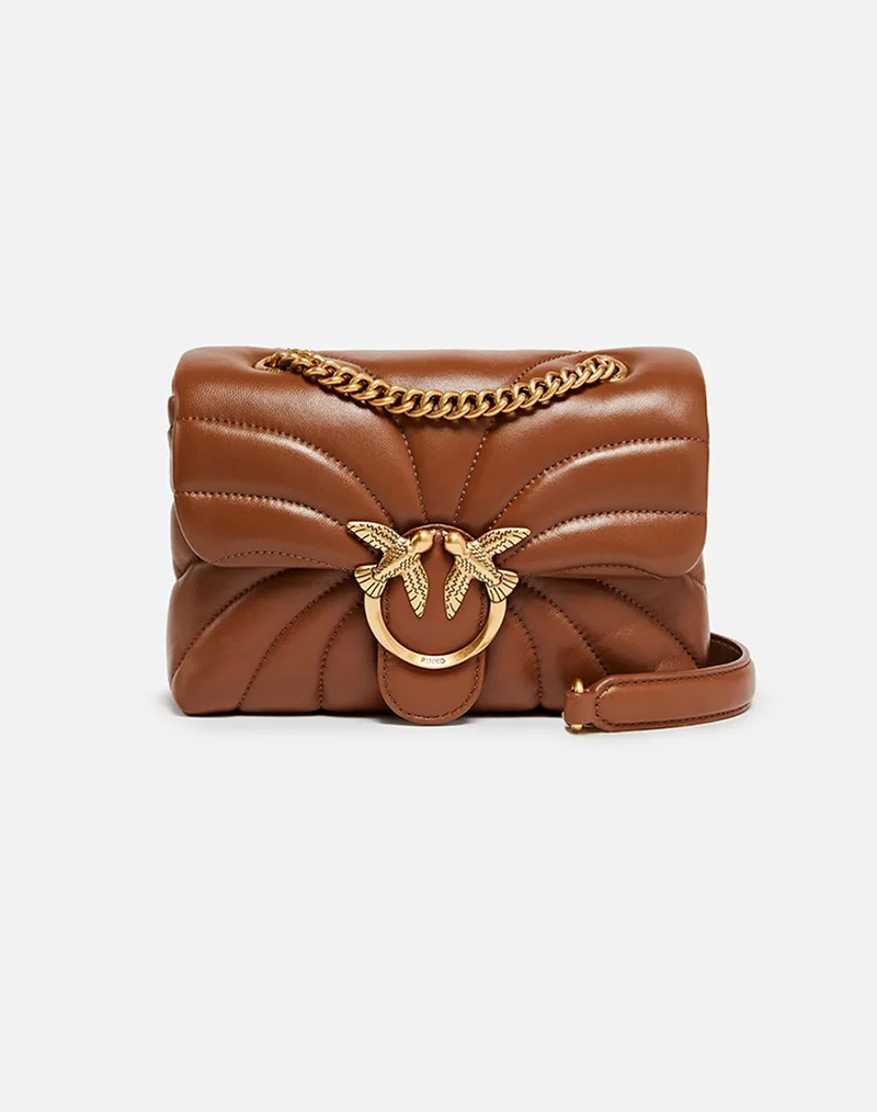 PINKO LOVE PUFF MINI CL SHEEP NAPPA 100039A1EX-L17Q Brown
