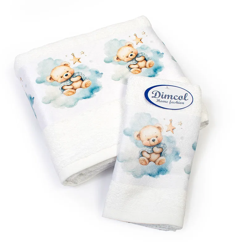 Βρεφικές Πετσέτες (Σετ 2 Τμχ) Dimcol Cute Bear 302