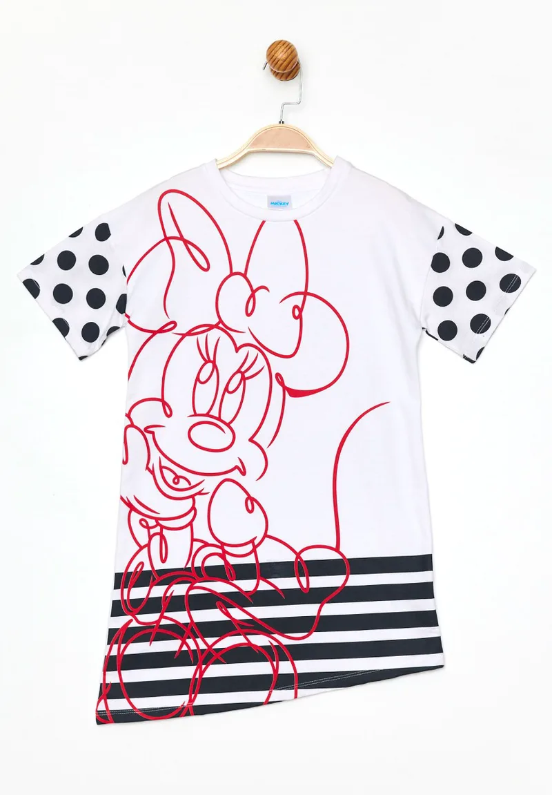 Disney φόρεμα ασύμμετρο παιδικό Minnie Mouse MN19500