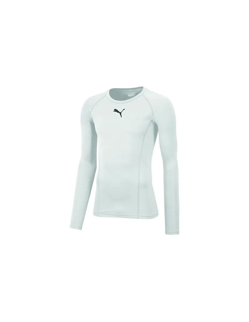 Puma Liga Baselayer 655920-04 Ανδρική Ισοθερμική Μακρυμάνικη Μπλούζα Λευκή