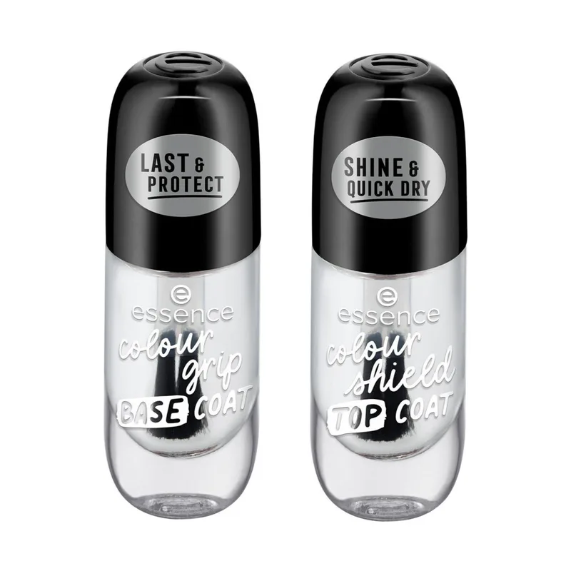Βάσεις & Διορθωτικά Essence Set of Colour Grip Base Coat + Colour Shield Top Coat