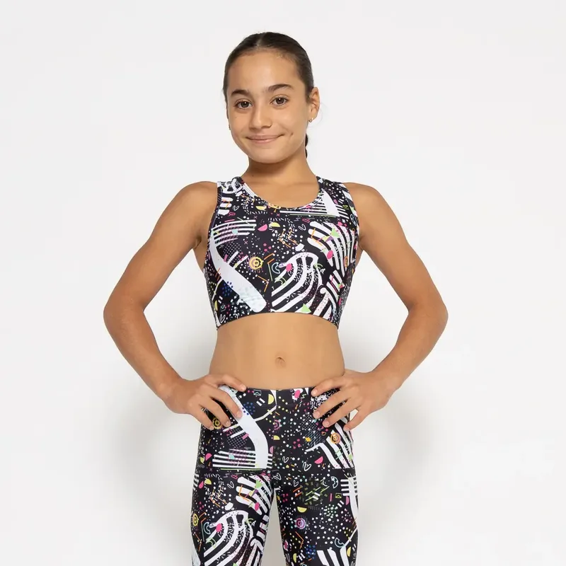 Black Feelstorm Crop Top