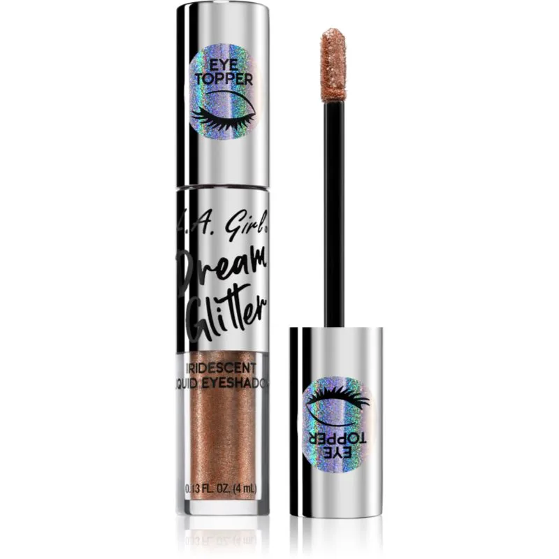 L.A. Girl Cosmetics Dream Glitter Υγρή γκλίτερ σκιά ματιών απόχρωση Golden Rays 4 ml
