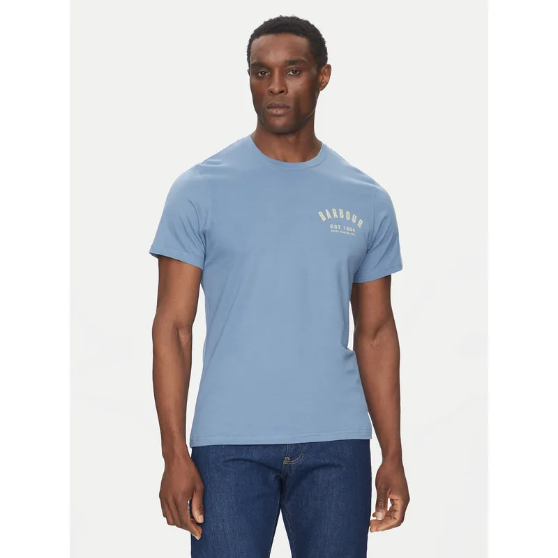 Barbour T-Shirt Preppy MTS0502BU27 Μπλε Tailored Fit
