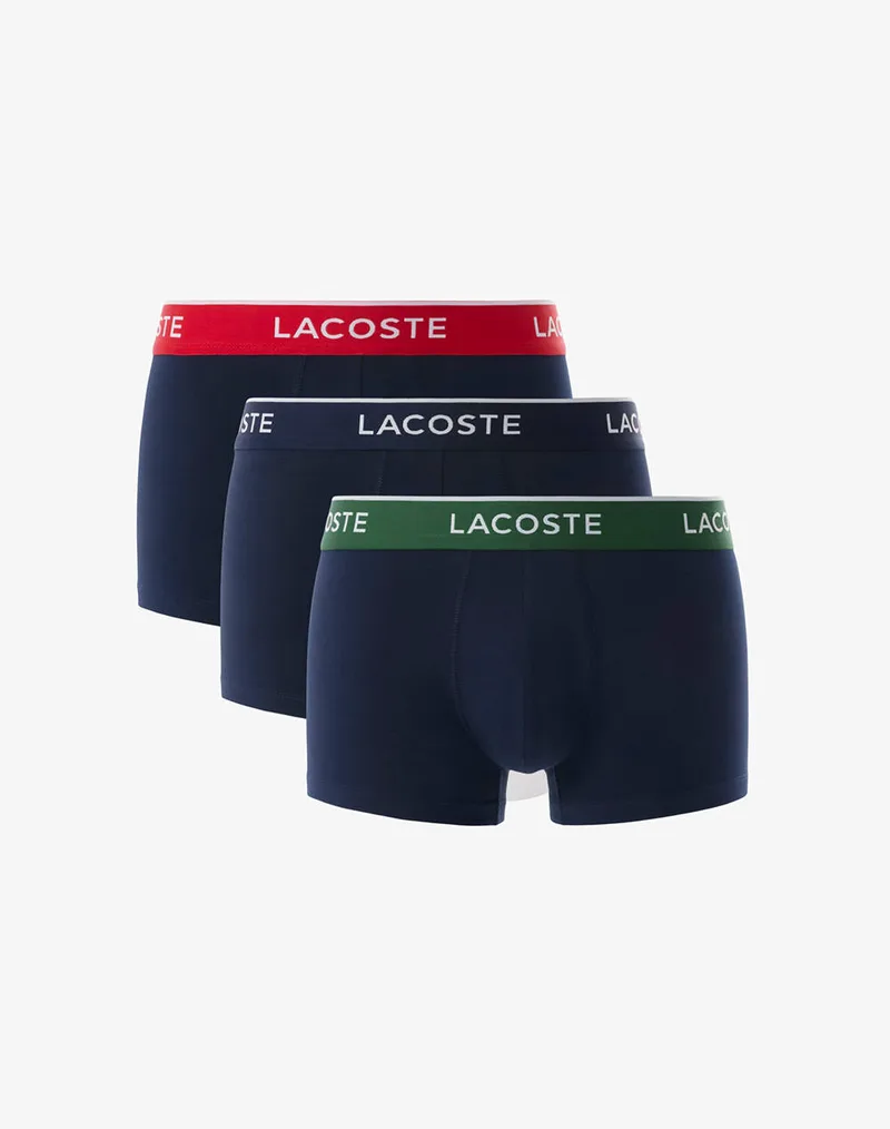 LACOSTE ΣΕΤ 3 ΕΣΩΡΟΥΧΩΝ TRUNK UNDERWEAR TRUNK 35H1297-HY0 NavyBlue