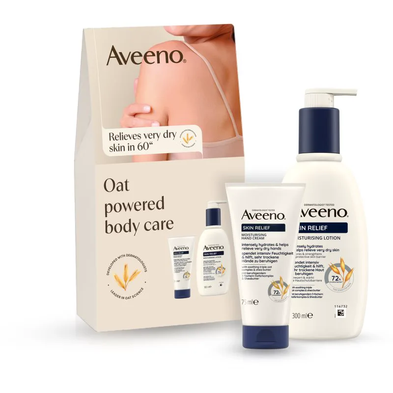 Aveeno Skin Relief σετ εντατικής ενυδάτωσης για ξηρό και ευαίαισθητο δέρμα