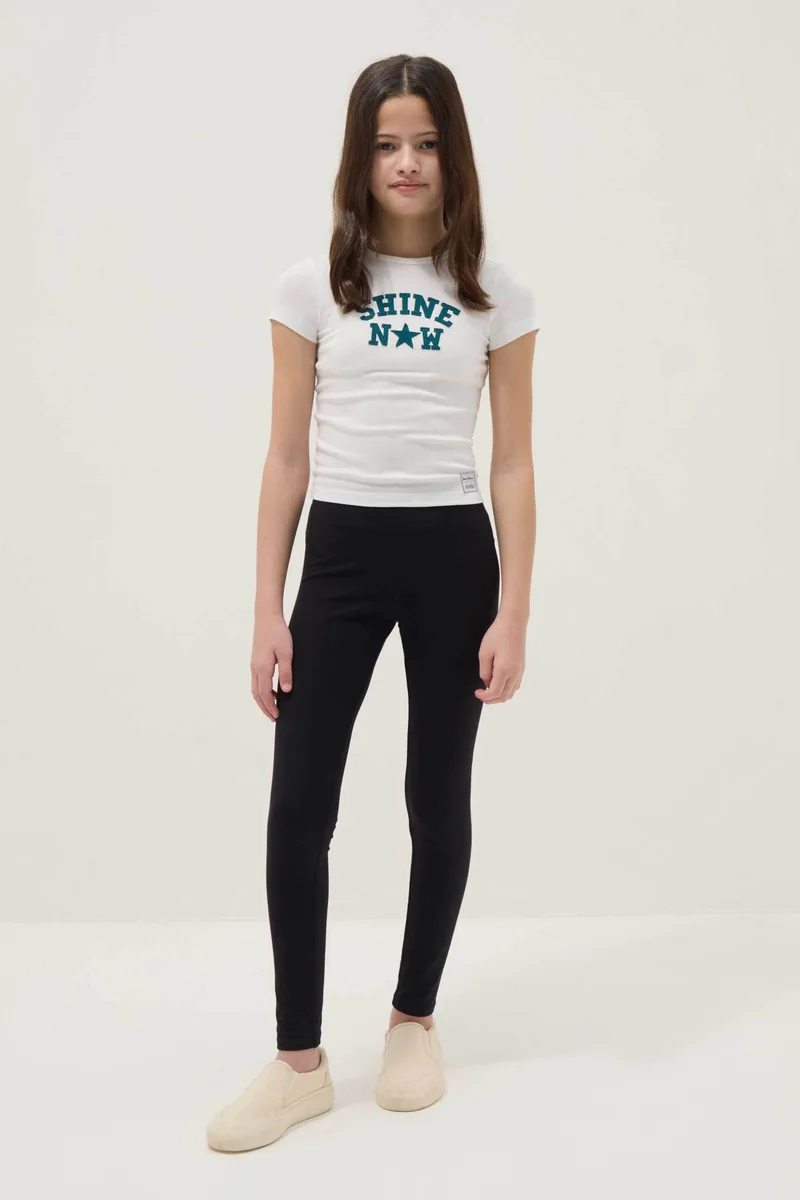 OVS παιδικό κολάν μονόχρωμο Slim Fit - 002518426 Μαύρο