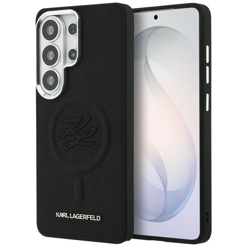 Θήκη Karl Lagerfeld Embossed Ring Initials MagSafe Black Samsung Galaxy S26 Ultra