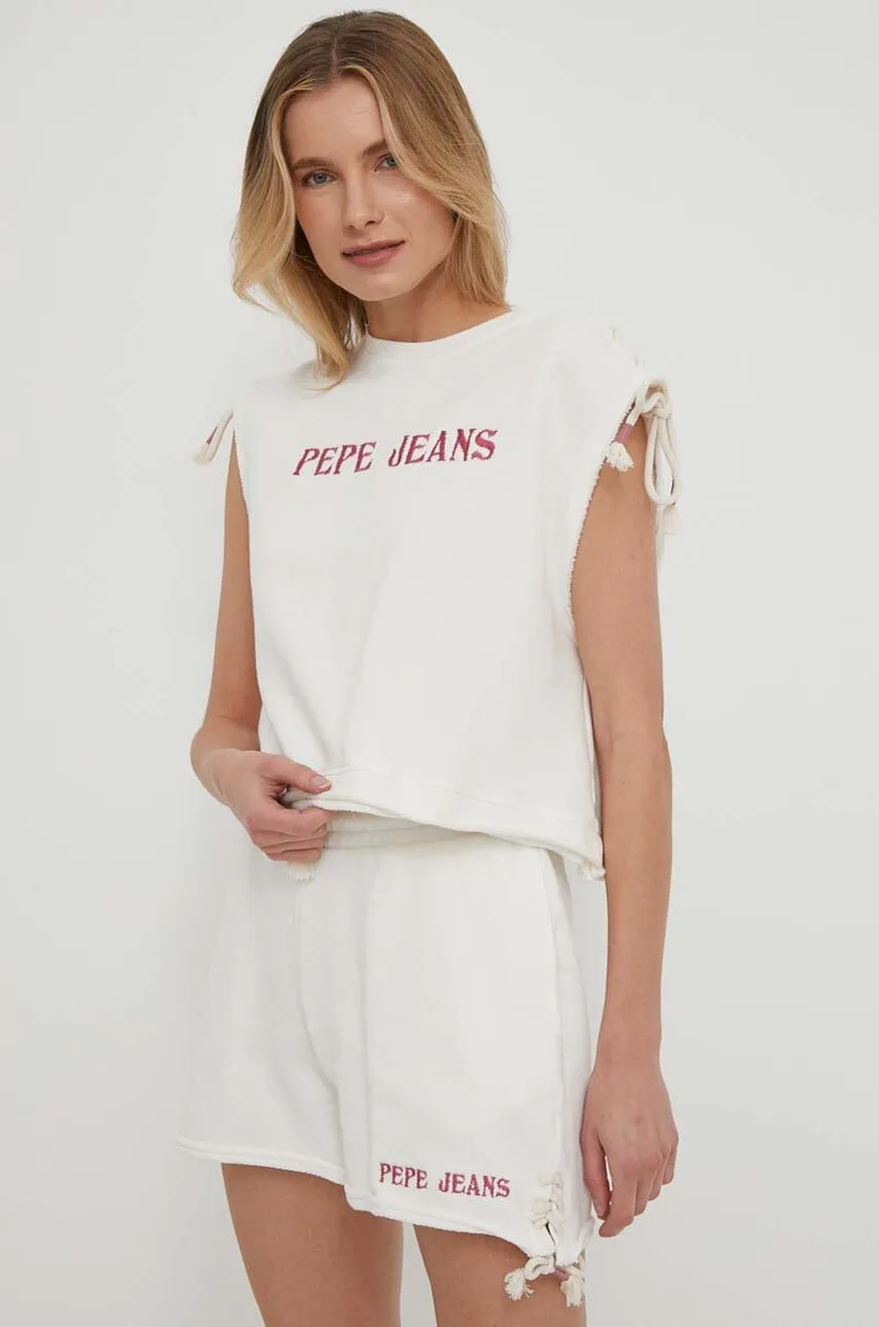 Βαμβακερό τοπ Pepe Jeans Kendall KENDALL