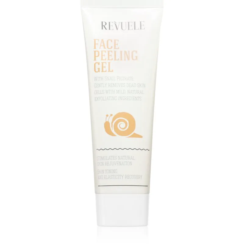 Revuele Face Peeling Gel Snail Filtrate απαλή ενζυματικό απολεπιστικό για λαμπρή επιδερμίδα 80 ml