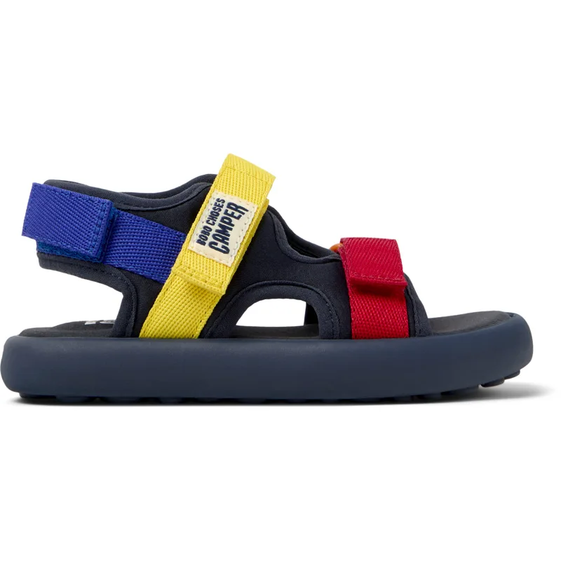CAMPER Bobo Choses x Camper - Πέδιλα Για Κορίτσια - Μπλε,Κόκκινο,Κίτρινο, Μέγεθος 28, Cotton fabric