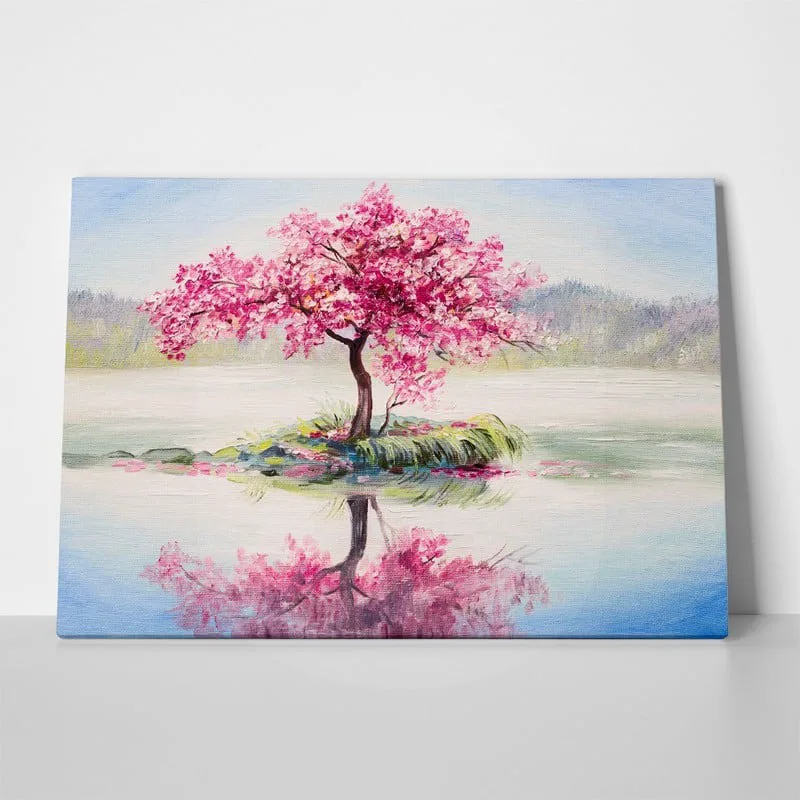 Πινακας σε καμβά ORIENTAL CHERRY TREE