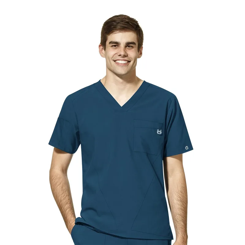 Μπλούζα Ανδρική Υγειονομικών W123 V-Neck Wonderwink Caribbean Blue