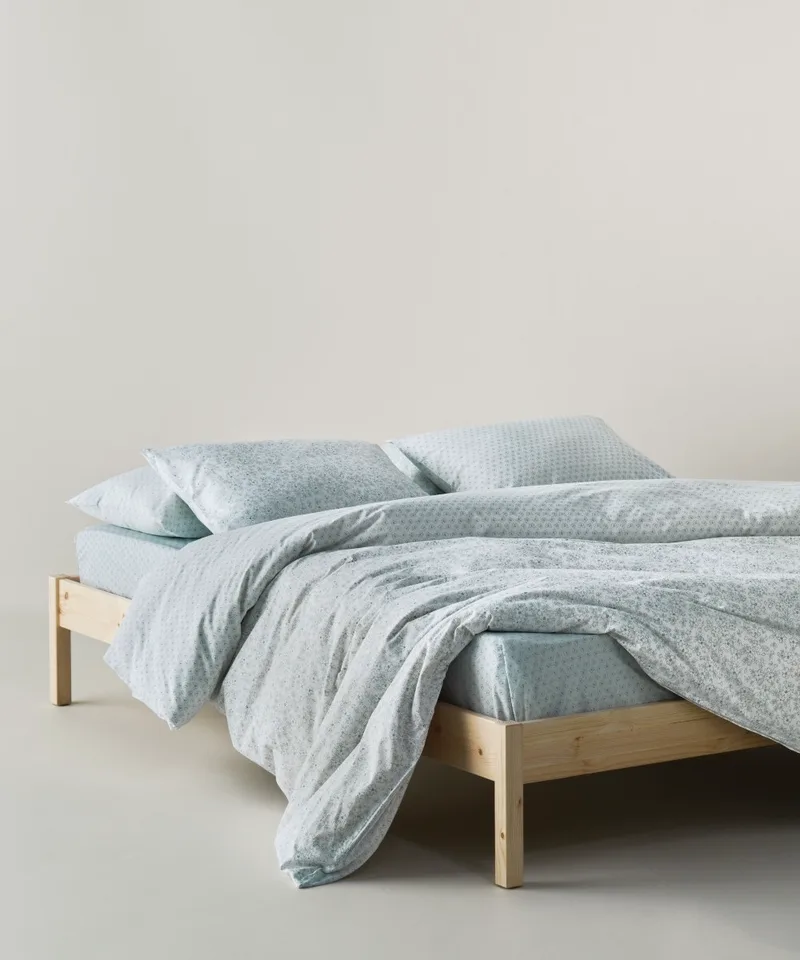 Σετ Σεντόνια Υπέρδιπλα 4 Τεμαχίων Kentia Evanthia 2 Mint Green- White 240x270