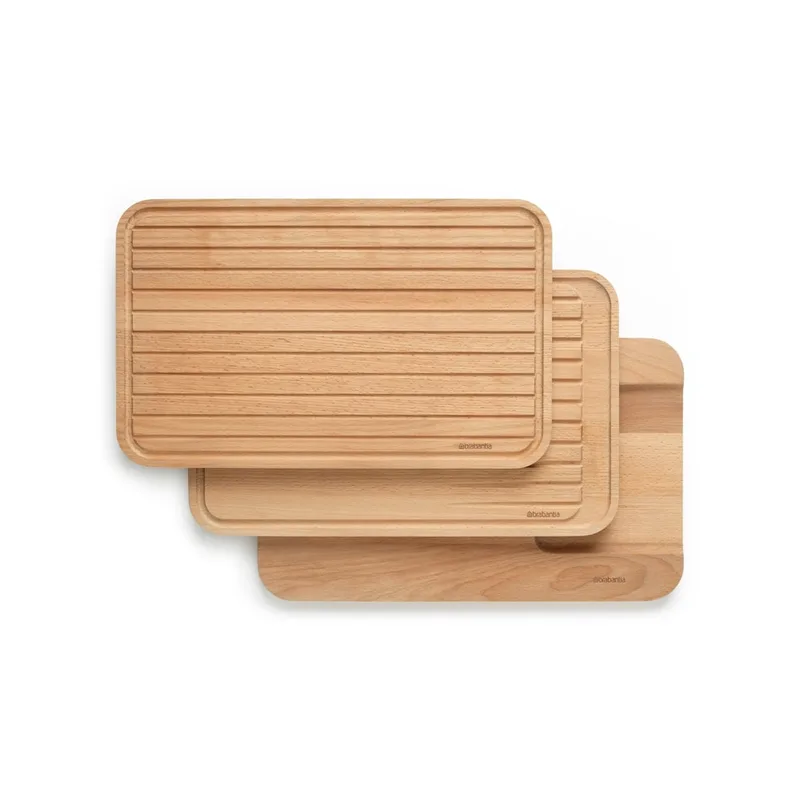Σετ Επιφάνεια Κοπής για Ψωμί 3τμχ Ξύλινη 40x25cm 3τμχ Brabantia