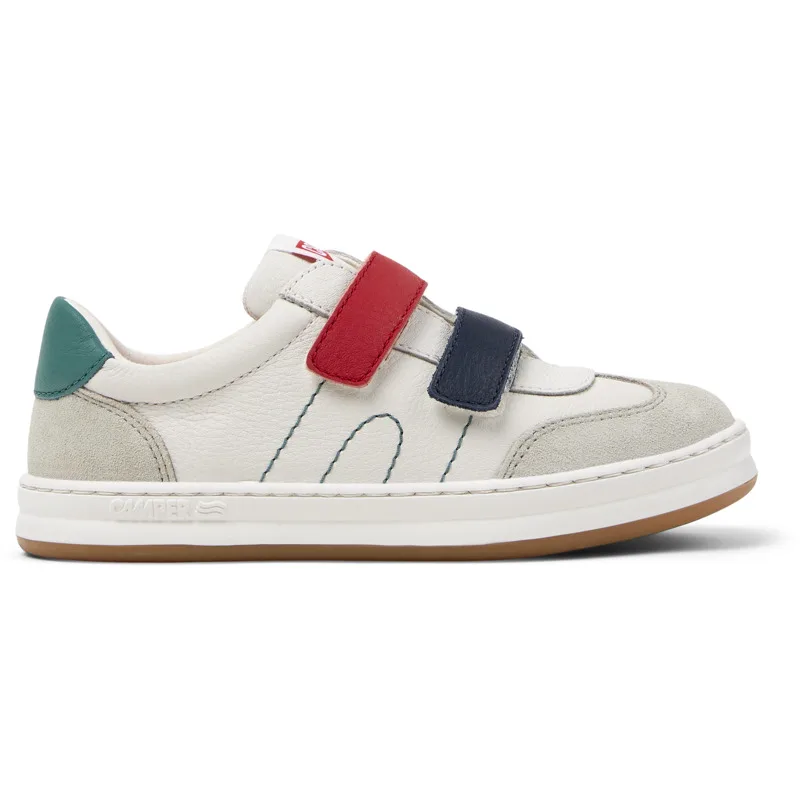CAMPER Twins - Sneakers Για Κορίτσια - Λευκό,Μπεζ,Κόκκινο, Μέγεθος 31, Smooth leather