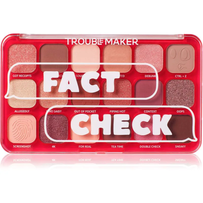 Trouble Maker Big Trouble Παλέτα σκιών για τα μάτια απόχρωση Fact Check 27 γρ