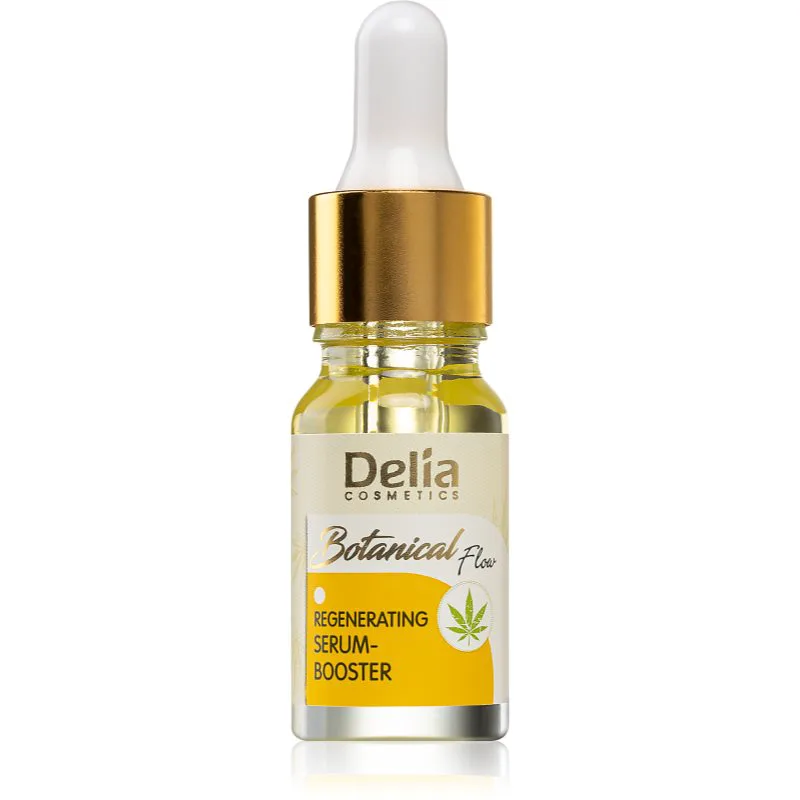 Delia Cosmetics Botanical Flow Hemp Oil αναγεννητικός ορός για ξηρή και ευαίσθητη επιδερμίδα 10 ml