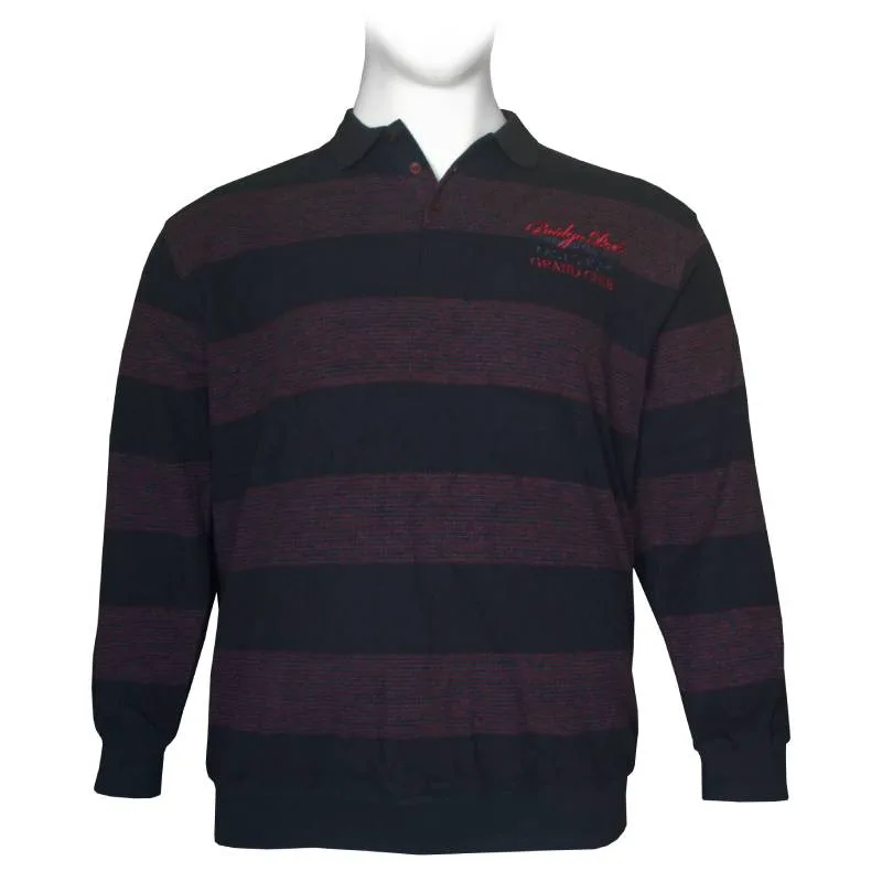 Polo wool feel "Bridge Port" της Polo Pepe με κεντητές λεπτομέρειες - Deep Bordeaux