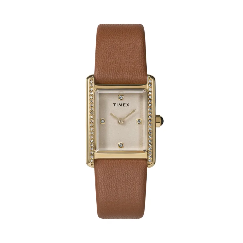 Ρολόι Timex Hailey TW2W63900 Καφέ