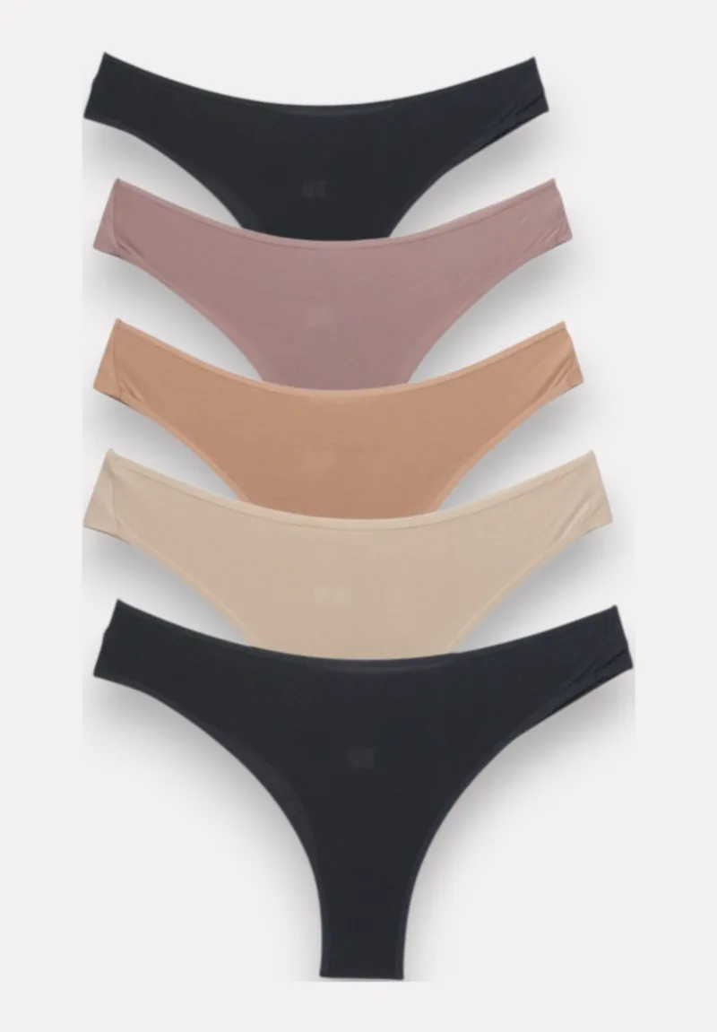 Sexen Modal Soft Touch Γυναικείο Brazil Slip Πολύχρωμο 5 Τεμαχίων 95% Modal 5% Elastan SXN5009-92-Πολύχρωμο