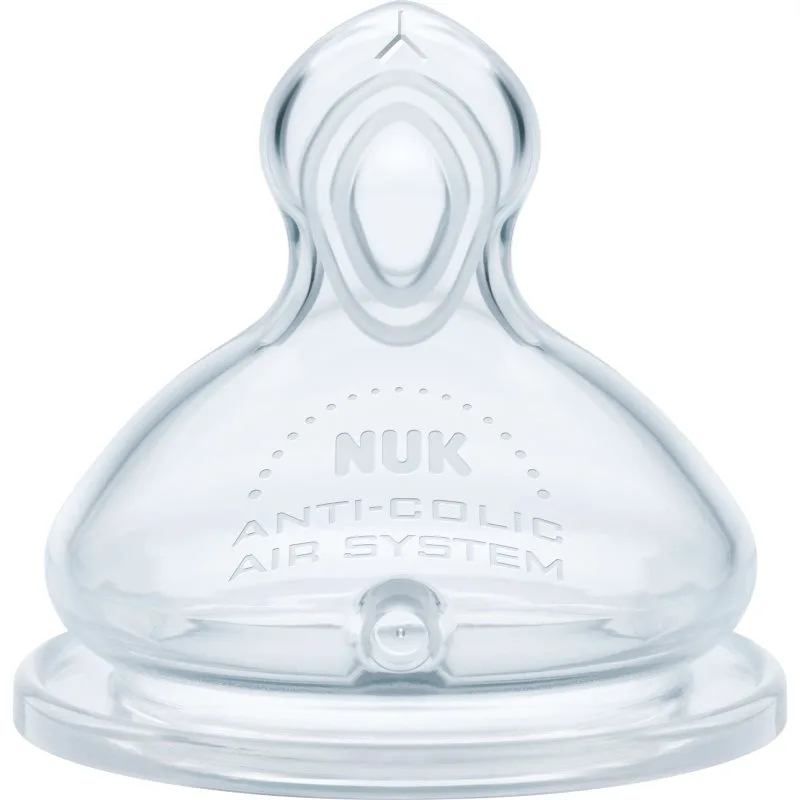 NUK First Choice Flow Control θηλή μπιμπερό 6m+ 2 τμχ