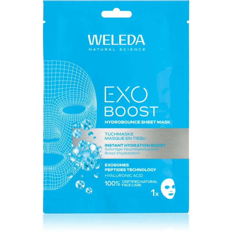 Weleda Exo Boost υφασμάτινη μάσκα ενυδάτωσης 20 ml