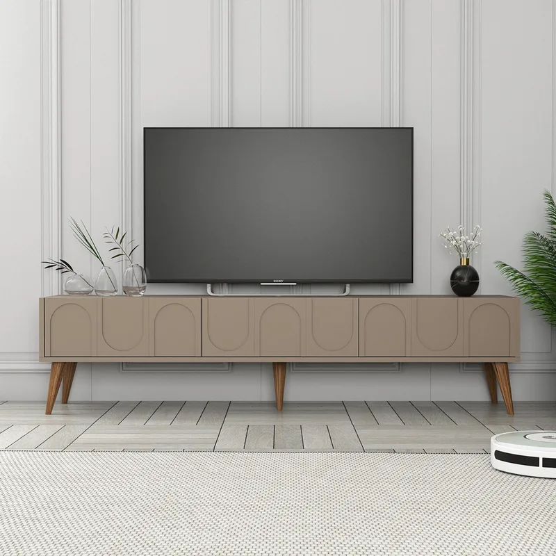 Έπιπλο Τηλεόρασης Lyon 44 - Atlas, Walnut 845Hct5597 (180x44x35 cm)
