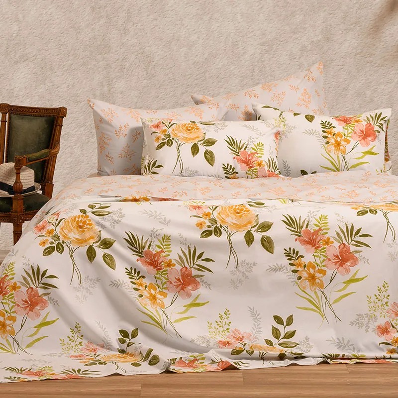 Παπλωματοθήκη Υπέρδιπλη 225x245 Melinen Casual Sylvie Peach 225x245