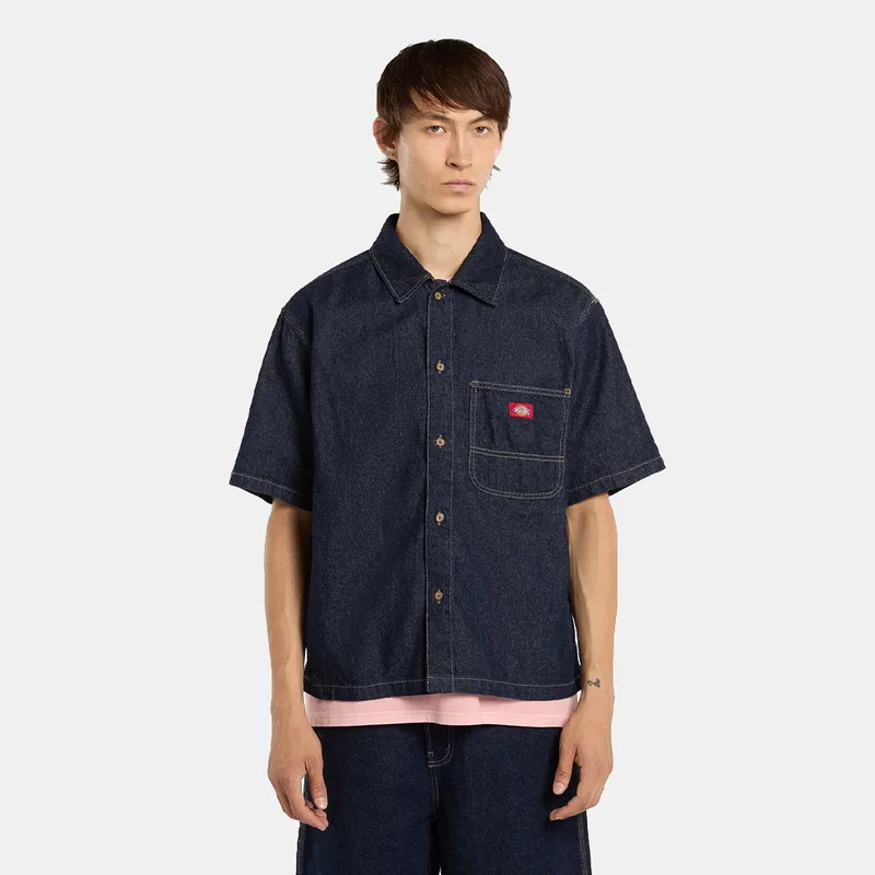 Dickies Denim Ανδρικό Κοντομάνικο Πουκάμισο (9000260406_35792)