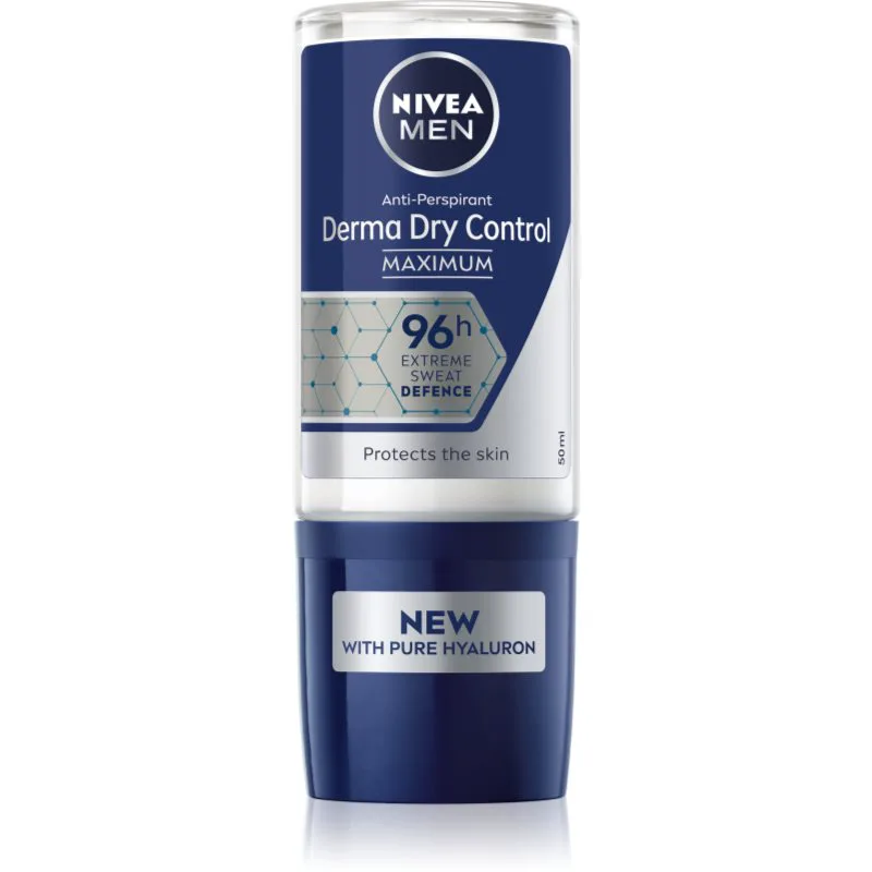 Nivea Men Derma Dry Control αντιιδρωτικό μπίλια για άντρες 50 ml