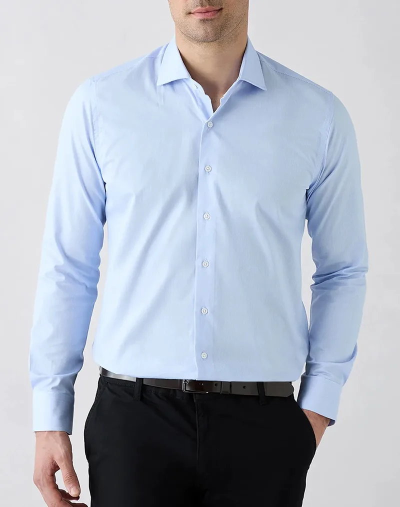 KIGILI Long Sleeve Shirt KY26400000031-BLUE LightBlue