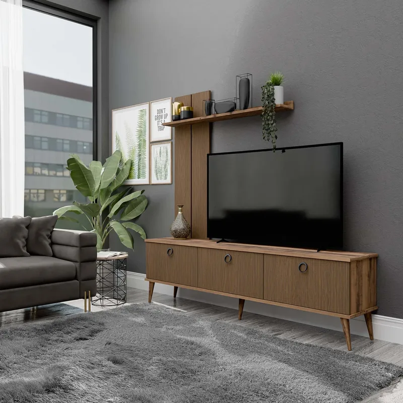 Έπιπλο Τηλεόρασης με ράφι ,Terra 1380 Μ180xΠ35xΥ53 εκ., All4home