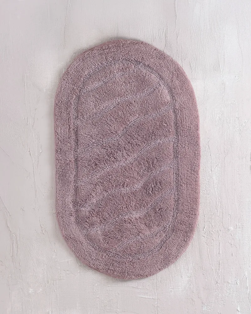 Πατακι μπανιου (60χ90) oval purple, rythmos home