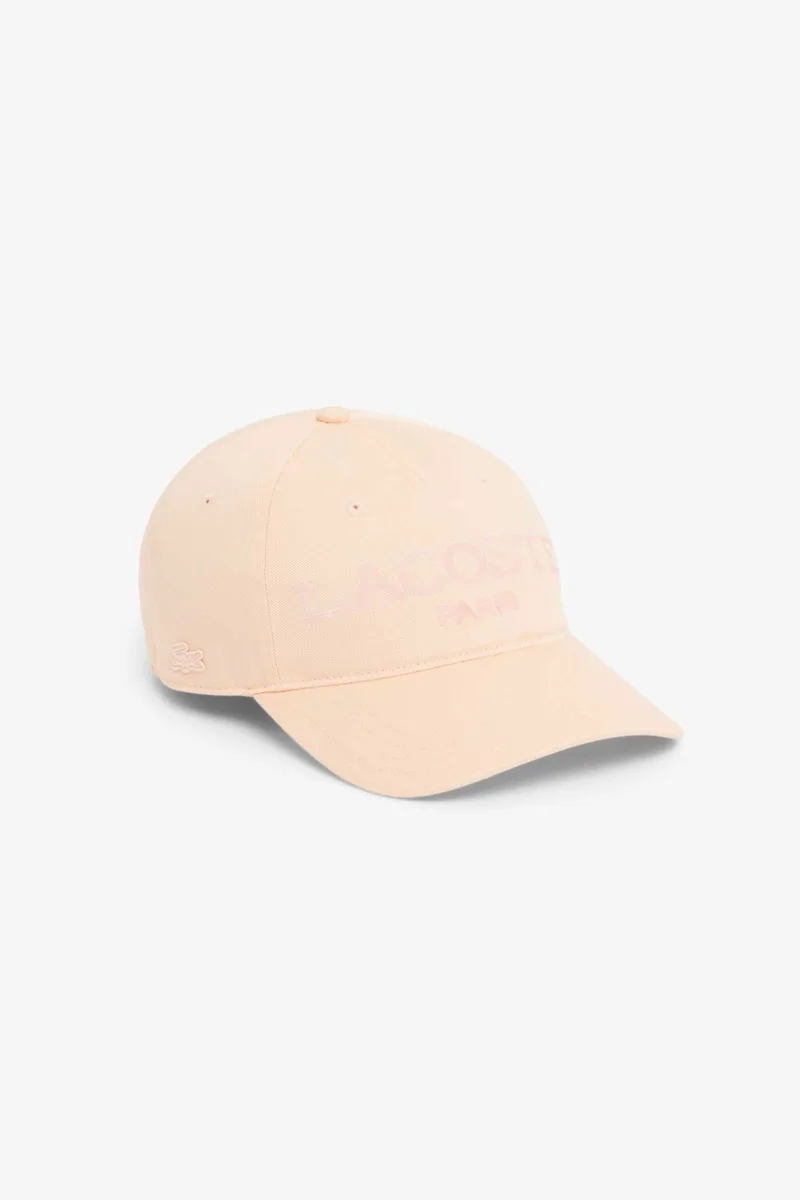 Lacoste unisex καπέλο jockey με logo print - RK2625 Σομόν