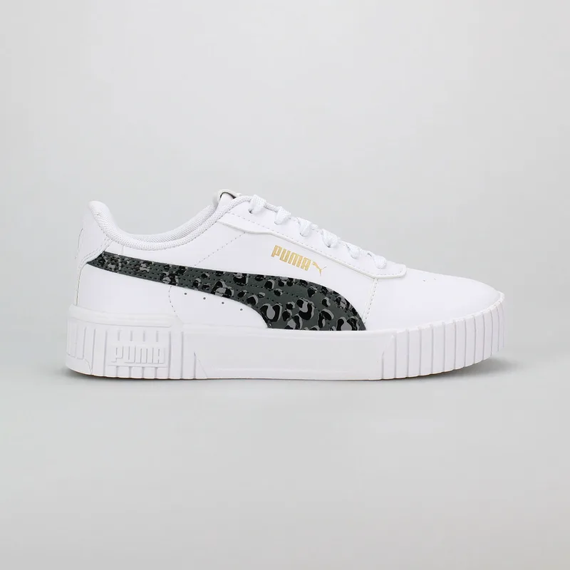 PUMA CARINA 2.0 ANIMAL UPDATE GIRLS SNEAKERS ΑΣΠΡΟ