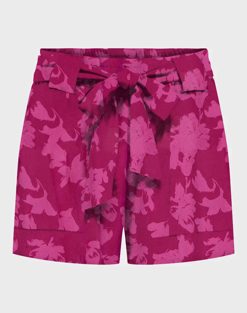 ONLY ONLNOVA LIFE VIS TALIA SHORTS WVN 15317850-Sangria730 Summer jacquard Magenta