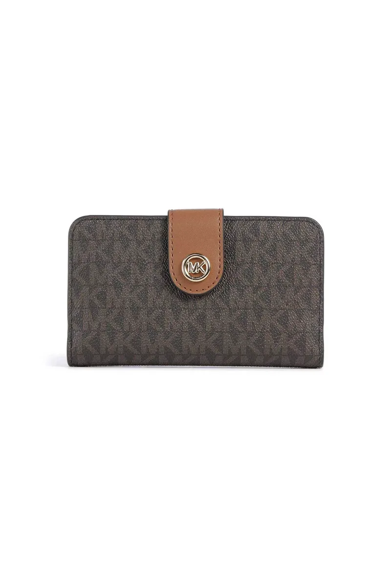Michael Kors γυναικείο πορτοφόλι "MK Pop Charm Medium" - 32S6G17F8B Καφέ Σκούρο