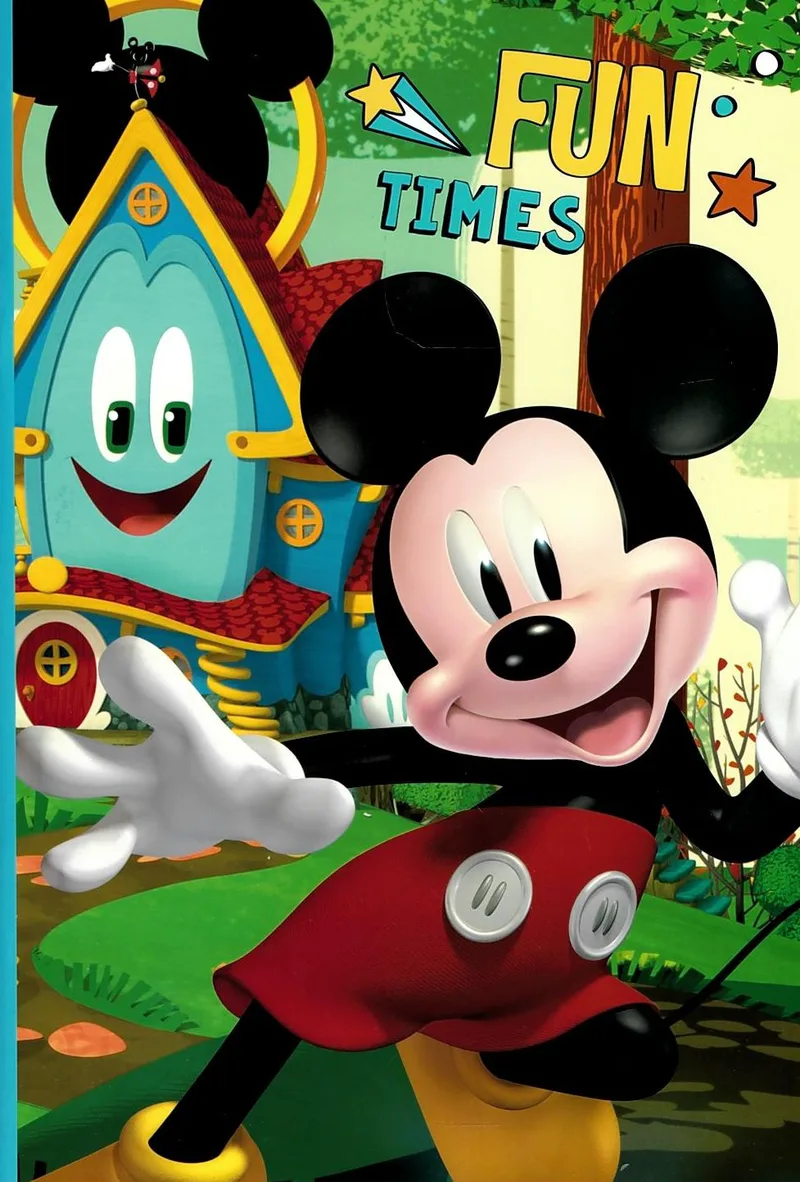 Τετράδιο καρφίτσα ριγέ Mickey 340-86400 40 φύλλα 17x25 cm.