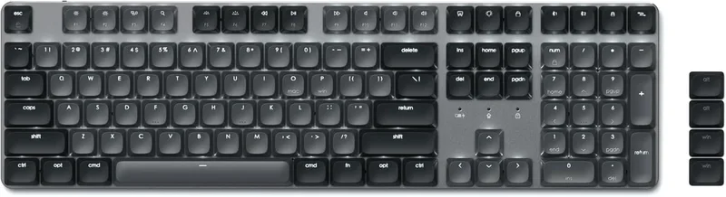 Πληκτρολόγιο Satechi SM3 Slim Mechanical Backlit Bluetooth Keyboard Ασύρματο Μηχανικό με Οπίσθιο Φωτισμό & Brown Διακόπτες Αγγλικό - Dark (ST-KSM3DK-EN)