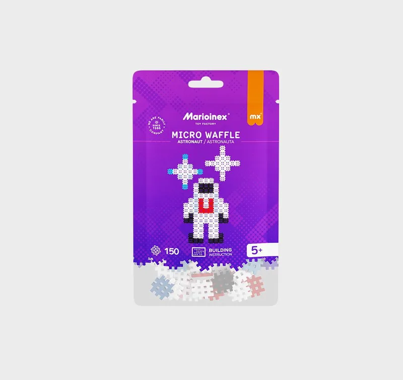 Παιχνίδι με τουβλάκια Marioinex Micro Waffle - Astronaut (150 τμχ.)