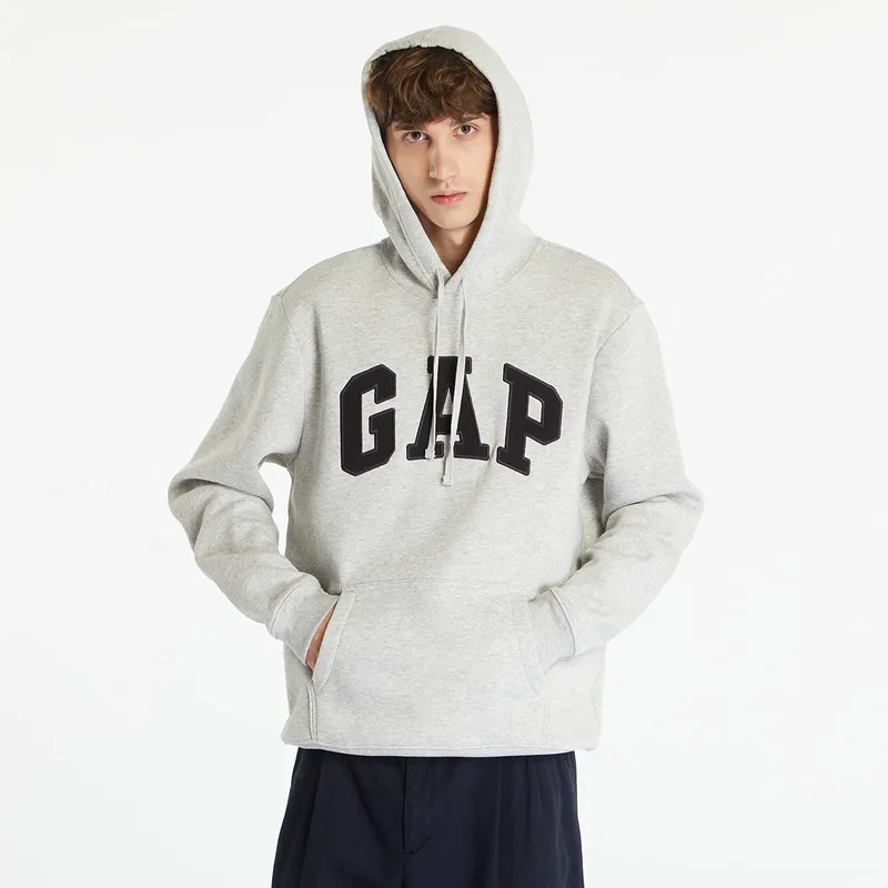 Φούτερ GAP Fleece Gap Arch Light Heather Grey XXL